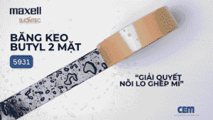 Băng Keo Butyl 2 Mặt Maxell 5931: Giải Pháp Giáp Mí Chống Thấm Tuyệt Đối – Xóa Tan Nỗi Lo Bung Mí