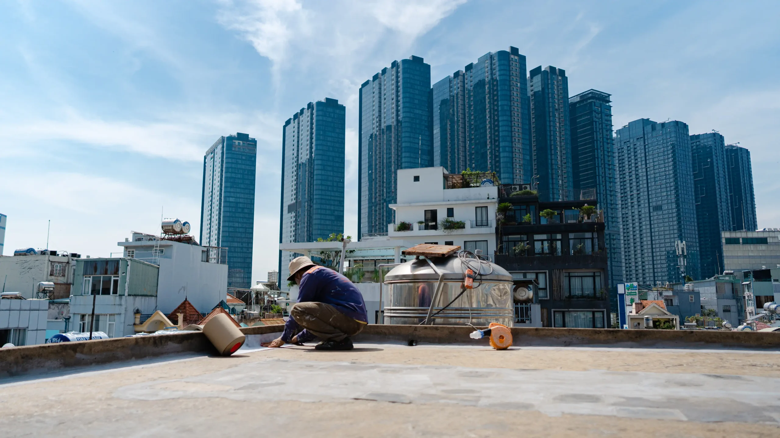 Chống thấm tường ngoài trời cho công trình nhà ở