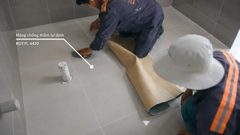 Chống thấm nhà vệ sinh không đục gạch bằng màng butyl có hiệu quả không?